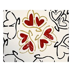 Loving Hearts Double Sided Flano Blanket (large) 