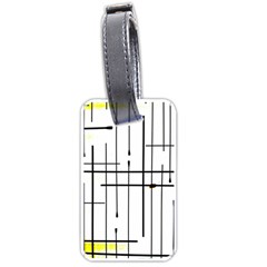 White Limits By Jandi Luggage Tags (one Side)  by Art2City