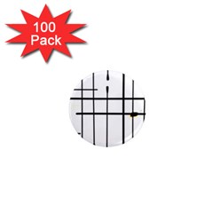 White Limits By Jandi 1  Mini Magnets (100 Pack) 