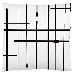 White Limits By Jandi Large Cushion Case (one Side) by Art2City