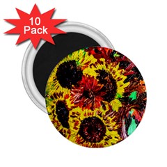 Sunflowers In Elizabeth House 2 25  Magnets (10 Pack)  by bestdesignintheworld