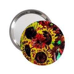 Sunflowers In Elizabeth House 2 25  Handbag Mirrors by bestdesignintheworld