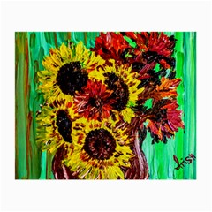 Sunflowers In Elizabeth House Small Glasses Cloth (2-side) by bestdesignintheworld