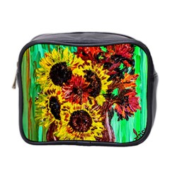 Sunflowers In Elizabeth House Mini Toiletries Bag 2-side by bestdesignintheworld