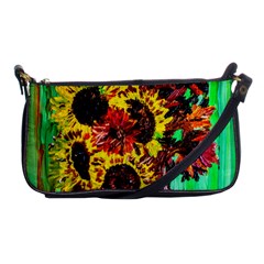 Sunflowers In Elizabeth House Shoulder Clutch Bags by bestdesignintheworld