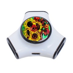 Sunflowers In Elizabeth House 3-port Usb Hub by bestdesignintheworld