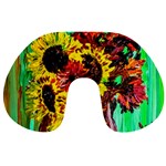 Sunflowers In Elizabeth House Travel Neck Pillows Front