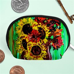 Sunflowers In Elizabeth House Accessory Pouches (medium)  by bestdesignintheworld