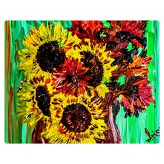 Sunflowers In Elizabeth House Double Sided Flano Blanket (medium)  by bestdesignintheworld