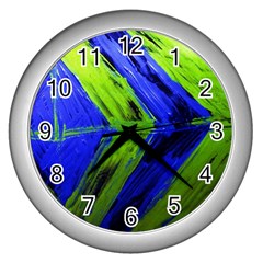 Point Of Equilibrium 7 Wall Clocks (silver)  by bestdesignintheworld