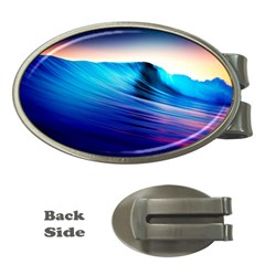 Rolling Waves Money Clips (oval)  by Sapixe