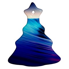 Rolling Waves Christmas Tree Ornament (two Sides)