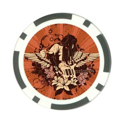 Rock Music Moves Me Poker Chip Card Guard by Sapixe