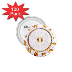 Zodiac  Institute Of Vedic Astrology 1 75  Buttons (100 Pack)  by Sapixe