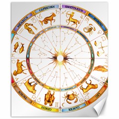 Zodiac  Institute Of Vedic Astrology Canvas 8  X 10  by Sapixe