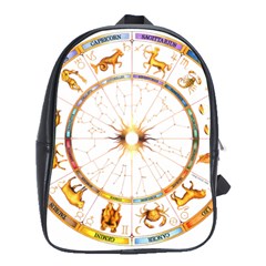 Zodiac  Institute Of Vedic Astrology School Bag (large) by Sapixe