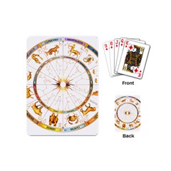 Zodiac  Institute Of Vedic Astrology Playing Cards (mini)  by Sapixe