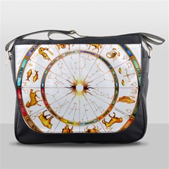 Zodiac  Institute Of Vedic Astrology Messenger Bags by Sapixe