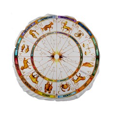 Zodiac  Institute Of Vedic Astrology Standard 15  Premium Flano Round Cushions