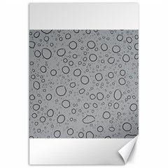 Water Glass Pattern Drops Wet Canvas 20  X 30   by Sapixe