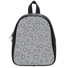 Water Glass Pattern Drops Wet School Bag (small) by Sapixe