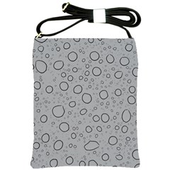 Water Glass Pattern Drops Wet Shoulder Sling Bags by Sapixe