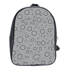 Water Glass Pattern Drops Wet School Bag (xl) by Sapixe