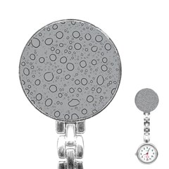 Water Glass Pattern Drops Wet Stainless Steel Nurses Watch by Sapixe