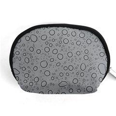 Water Glass Pattern Drops Wet Accessory Pouches (medium)  by Sapixe