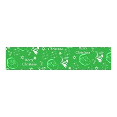 Santa Christmas Collage Green Background Velvet Scrunchie by Sapixe