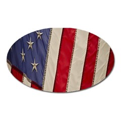 Usa Flag Oval Magnet by Sapixe