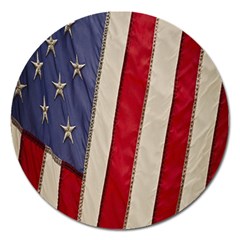 Usa Flag Magnet 5  (round)