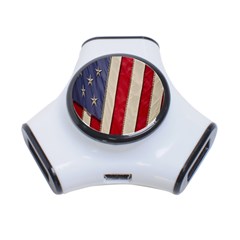 Usa Flag 3-port Usb Hub by Sapixe