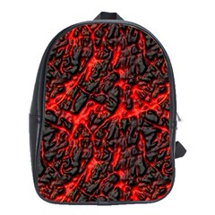 Volcanic Textures School Bag (xl) by Sapixe