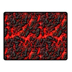 Volcanic Textures Double Sided Fleece Blanket (small)  by Sapixe