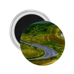 Cliff Coast Road Landscape Travel 2 25  Magnets by Sapixe