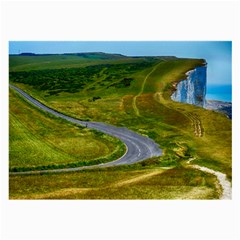 Cliff Coast Road Landscape Travel Large Glasses Cloth by Sapixe