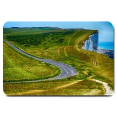 Cliff Coast Road Landscape Travel Large Doormat  by Sapixe