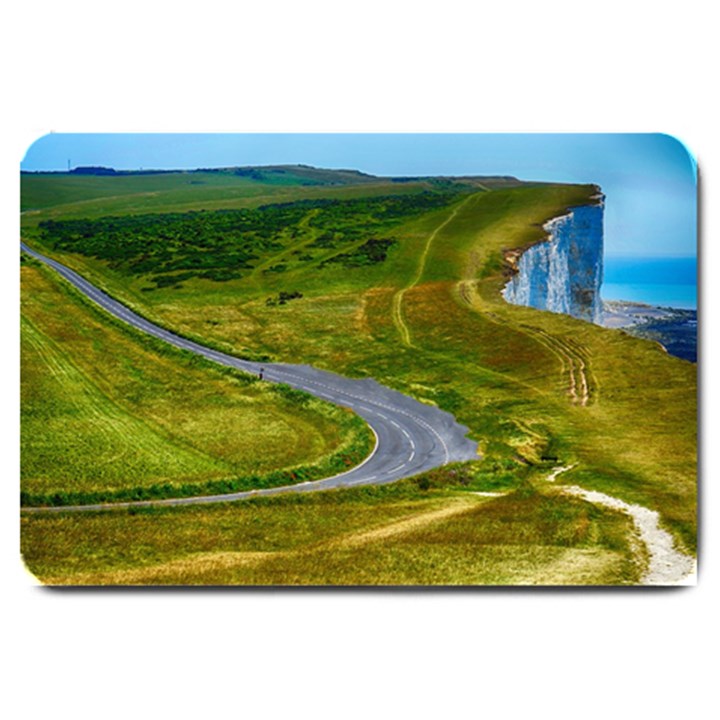 Cliff Coast Road Landscape Travel Large Doormat 