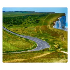 Cliff Coast Road Landscape Travel Double Sided Flano Blanket (small)  by Sapixe