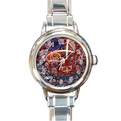 Complexity Chaos Structure Round Italian Charm Watch by Sapixe