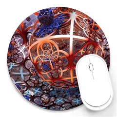 Complexity Chaos Structure Round Mousepads by Sapixe