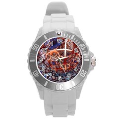 Complexity Chaos Structure Round Plastic Sport Watch (l) by Sapixe