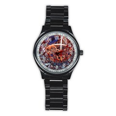 Complexity Chaos Structure Stainless Steel Round Watch