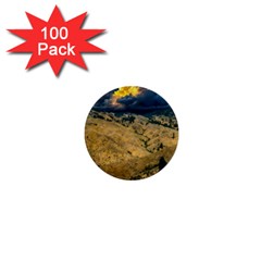 Hills Countryside Landscape Nature 1  Mini Buttons (100 Pack)  by Sapixe