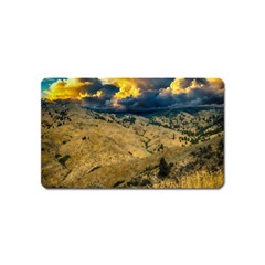 Hills Countryside Landscape Nature Magnet (name Card) by Sapixe