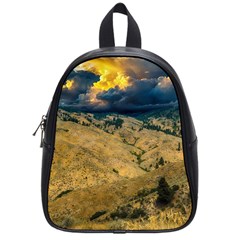 Hills Countryside Landscape Nature School Bag (small) by Sapixe