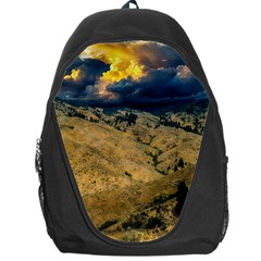 Hills Countryside Landscape Nature Backpack Bag by Sapixe