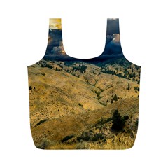 Hills Countryside Landscape Nature Full Print Recycle Bags (m)  by Sapixe