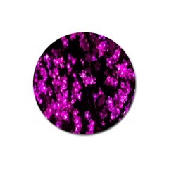 Abstract Background Purple Bright Magnet 3  (round) by Sapixe